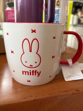 miffy White and Red Ceramic Coffee Mug